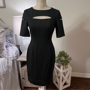 NWOT Antonio Melani Elegantly Stunning Black Tailored Fit Dress Size 2